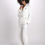 pantalone in lino LAMIA M29D0LAMIA_T3290 Q001 BIANCO massimo alba 