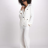 pantalone in lino LAMIA M29D0LAMIA_T3290 Q001 BIANCO massimo alba 