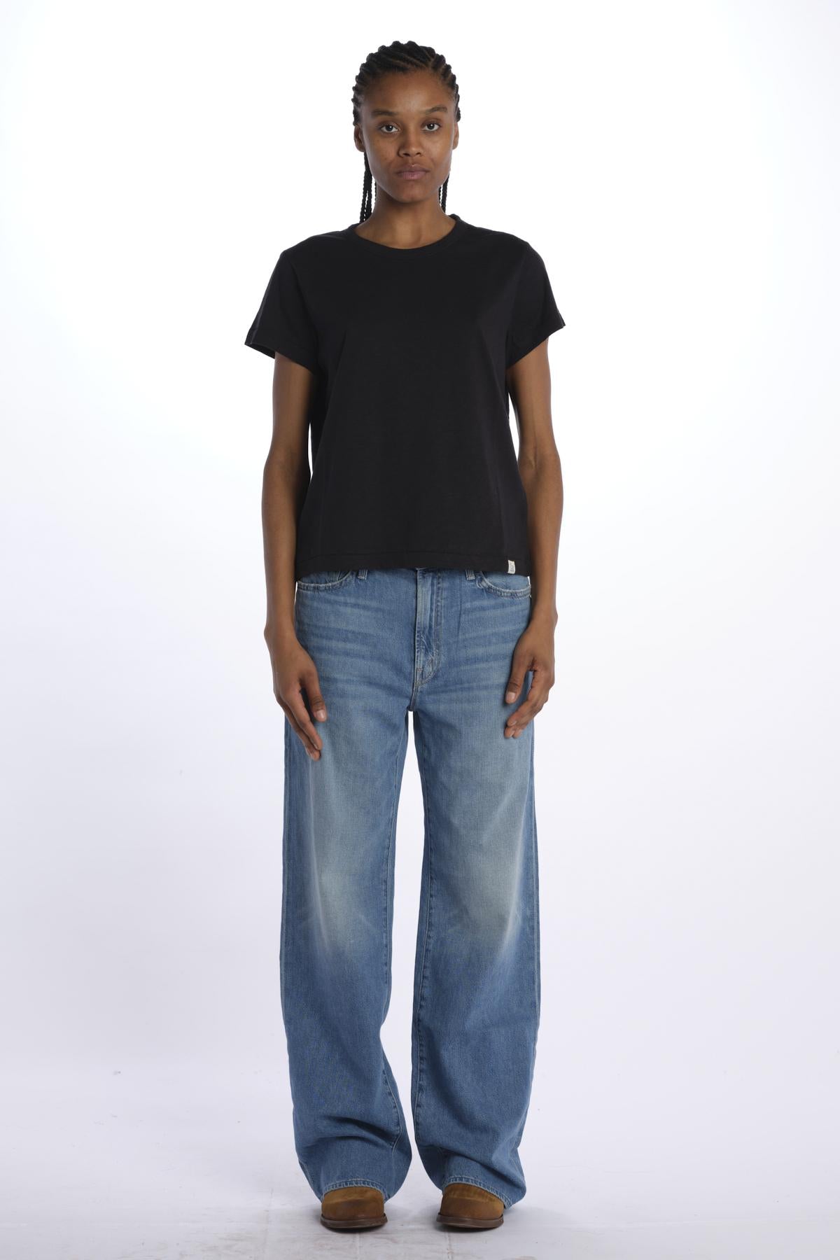 T-shirt girocollo m/c basic WSCT20 DEPP BLACK merz b 