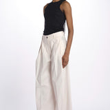 Pant PETRA 2 pinces popeline PETRA PE66 ROSA nine in the morning 
