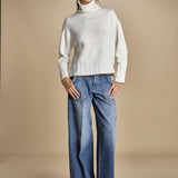 maglia dolcevita over SAMANTHA PANNA CAMMELLO tenne' 