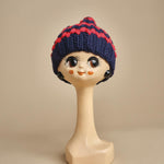 cappello lana a righe con pon pon H520 V6 exQUISITEJ 