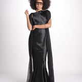 abito sirena 10120 BLK retrofete 