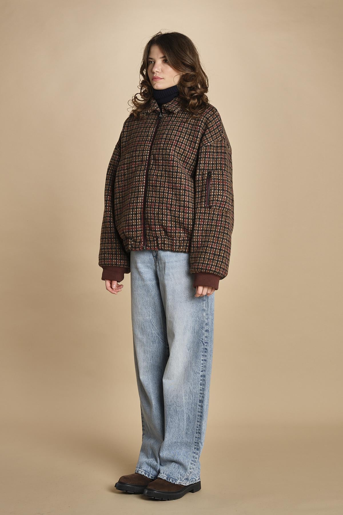 giubbino in piede de poule ASHER52 CBA COMBO bellerose 