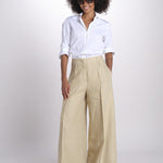 pantalone largo con nervature ORIANA 540 50340 quelledue 