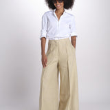 pantalone largo con nervature ORIANA 540 50340 quelledue 