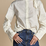 MIRANDA  camicia collo sciarpa MIRANDA BLOUSE CREAM antik batik 