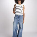 top a righe GAIA 6EVB01-V13745 ECRU vanessa bruno 