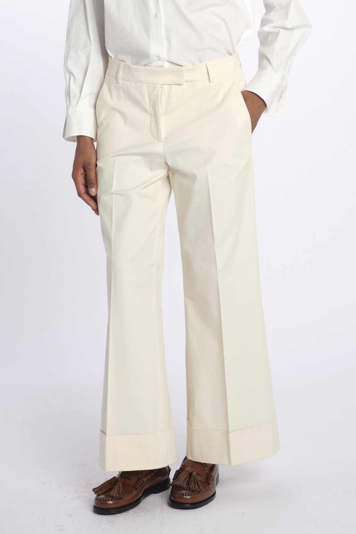 Pantalone MELODIA cropped risvolto MELODIA65254 10 quelledue 