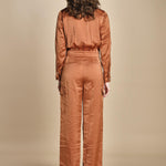 tuta in raso con zip CARMY PRALINE ba&sh 