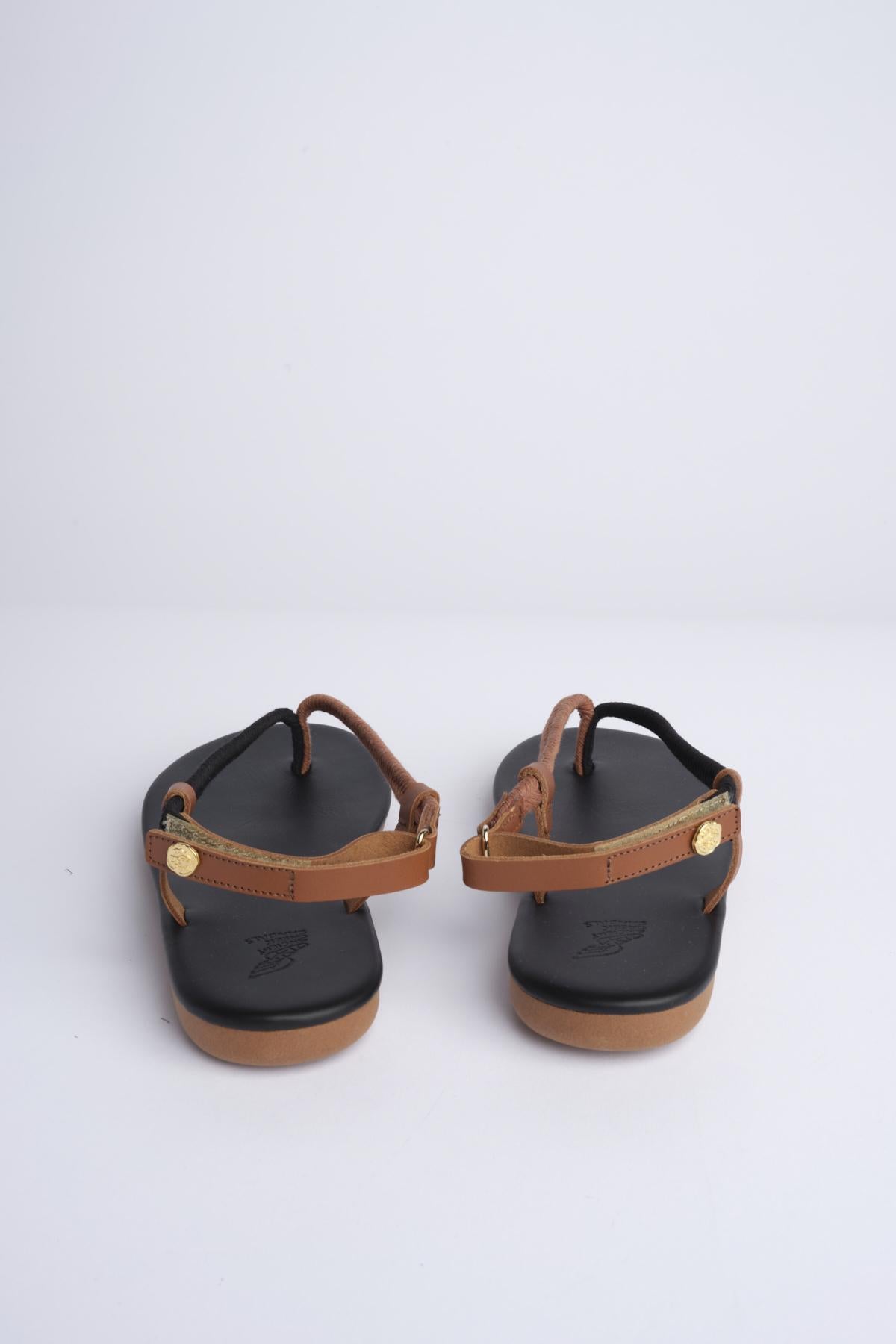 Sandalo Infradito ZOI bicolore ZOI BLACK TAN ancient greek 