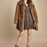 miniabito con rouches CYRILIA CHOCOLATE ba&sh 