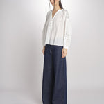 Camicia con nervature NIPOA 2HVA27-V09117 BLANC vanessa bruno 