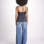 top spalline sottili arricciato sul seno WWCR01307 ENDRE 404 zadig & voltaire 