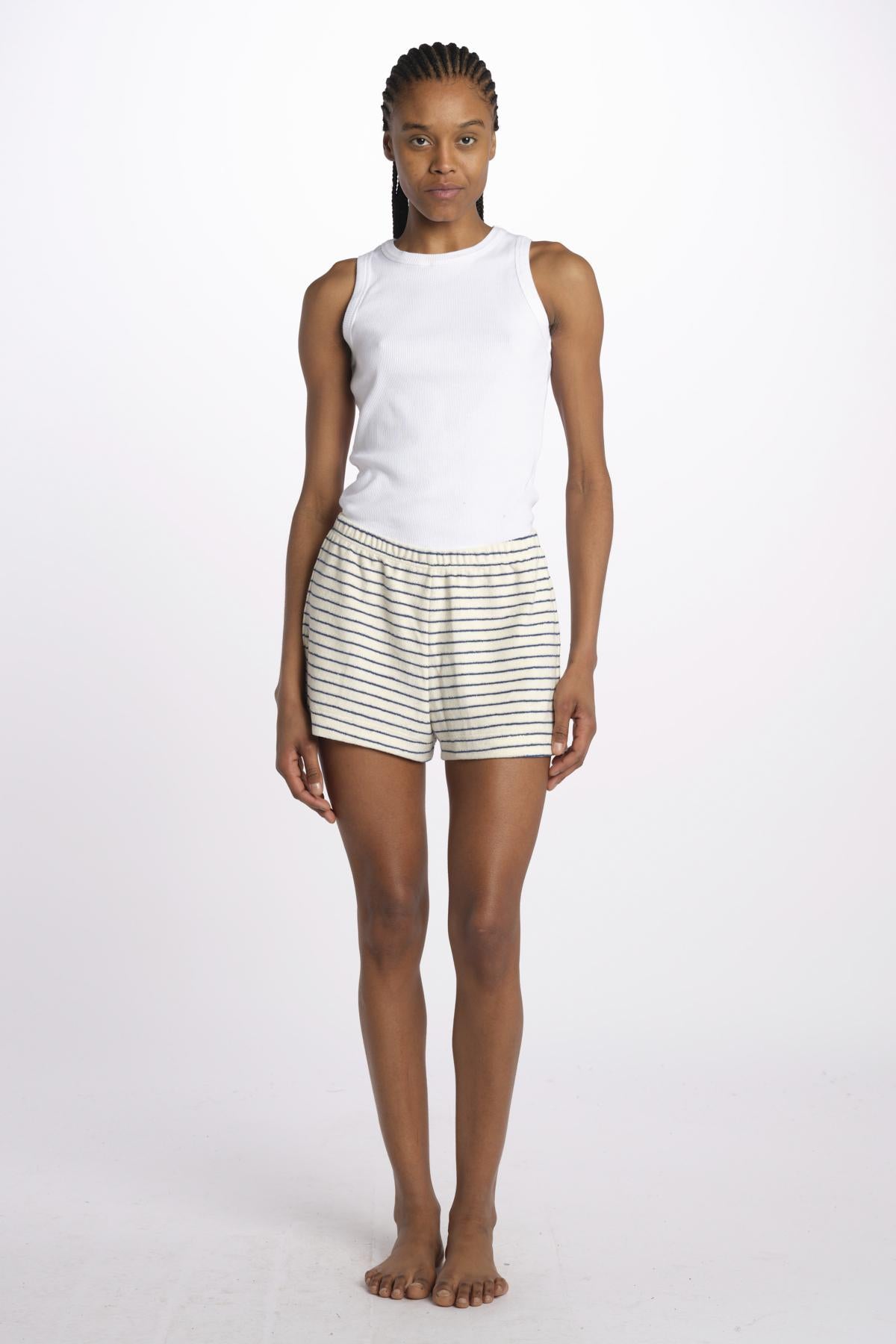 Shorts spugna righine SAFE SHORTS BIANCO howlin' 