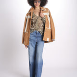 top scollo v PRINT027 CREAM sea ny 