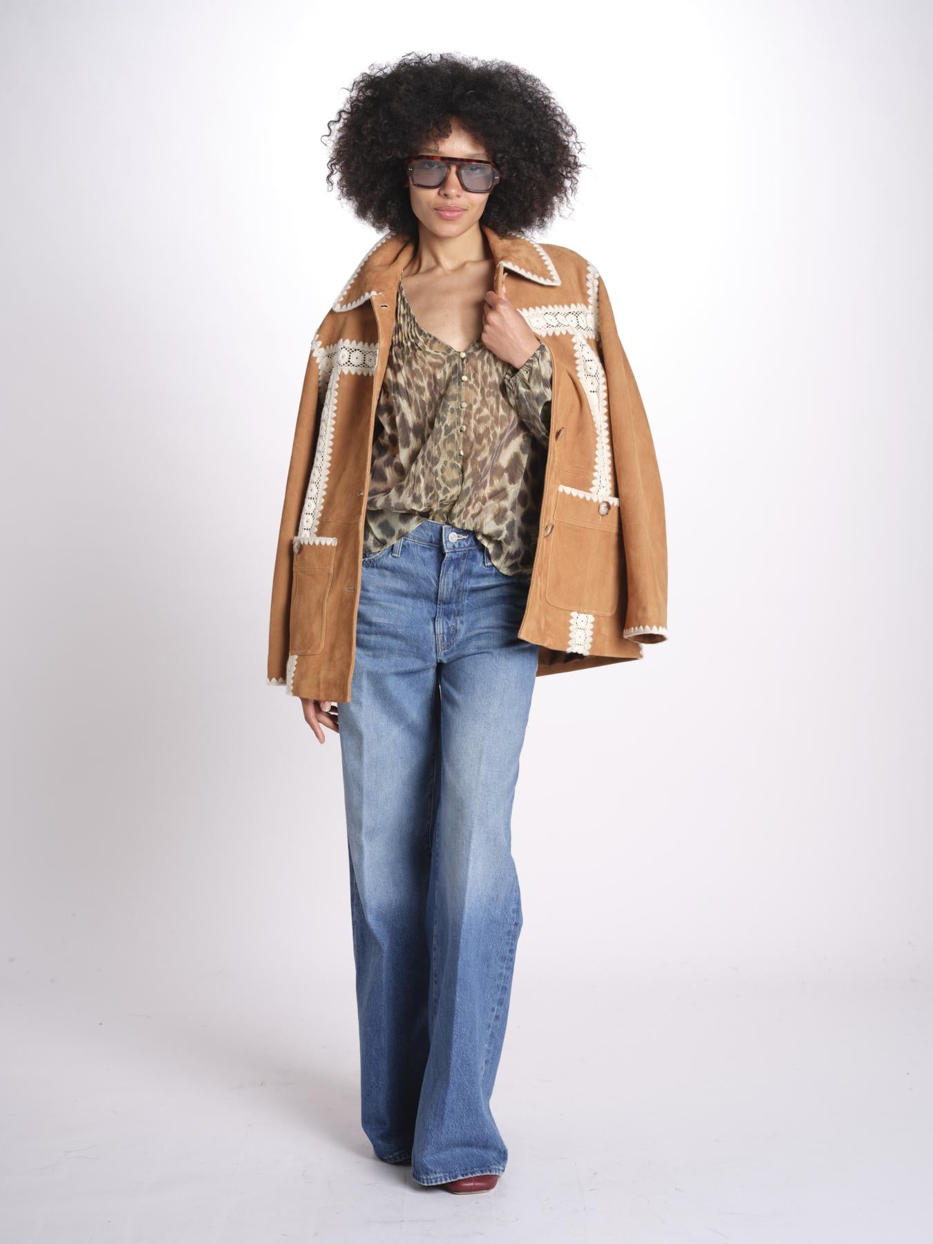 top scollo v PRINT027 CREAM sea ny 