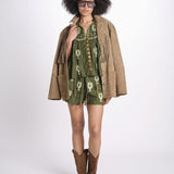 camicia m/l ricamo cuori 344172 GREEN L 0013 farm rio 