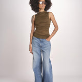 top in tulle TSH0624IRINA KAKI BRONZE KAKI1026S soeur 