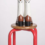 stivale texano con intarsio SHAILA CN003 BUTTERFLY fortela 