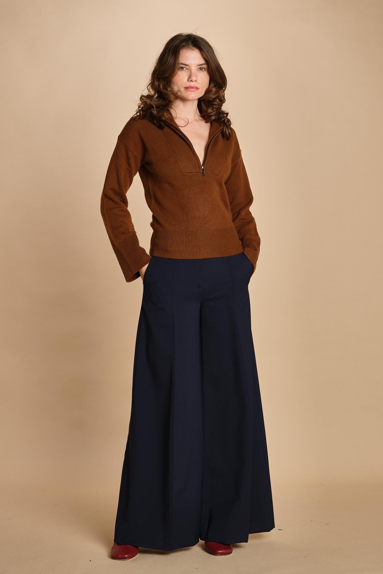 maglia mezza zip MIL14 25383 SYRUP milaura 