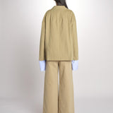 Giacca in canvas con tasche toppa CAMILLE MJD522_ATEX46 NUT jejia 