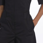 Tuta m/c BIANCA con zip BIANCA 3109 BLACK the latest 