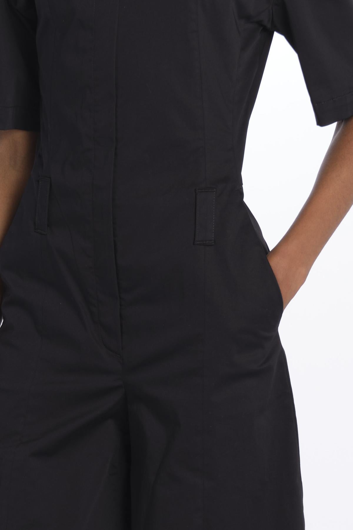 Tuta m/c BIANCA con zip BIANCA 3109 BLACK the latest 
