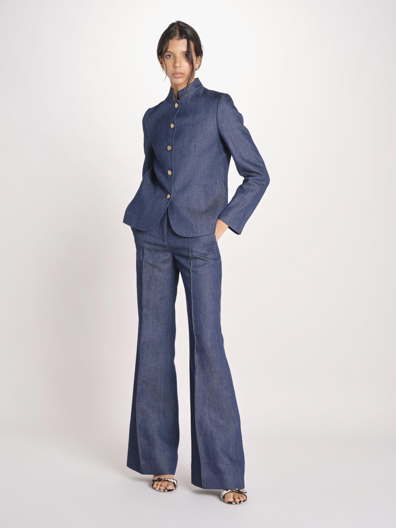 giacca guro in denim BIRGIT 33116 855 684 quelledue 