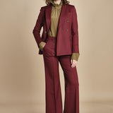 pantalone diritto con nervature in gabardina OTTAVIA 67339 164 quelledue 