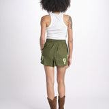 short con ricamo cuori 344171 GREEN L0013 farm rio 