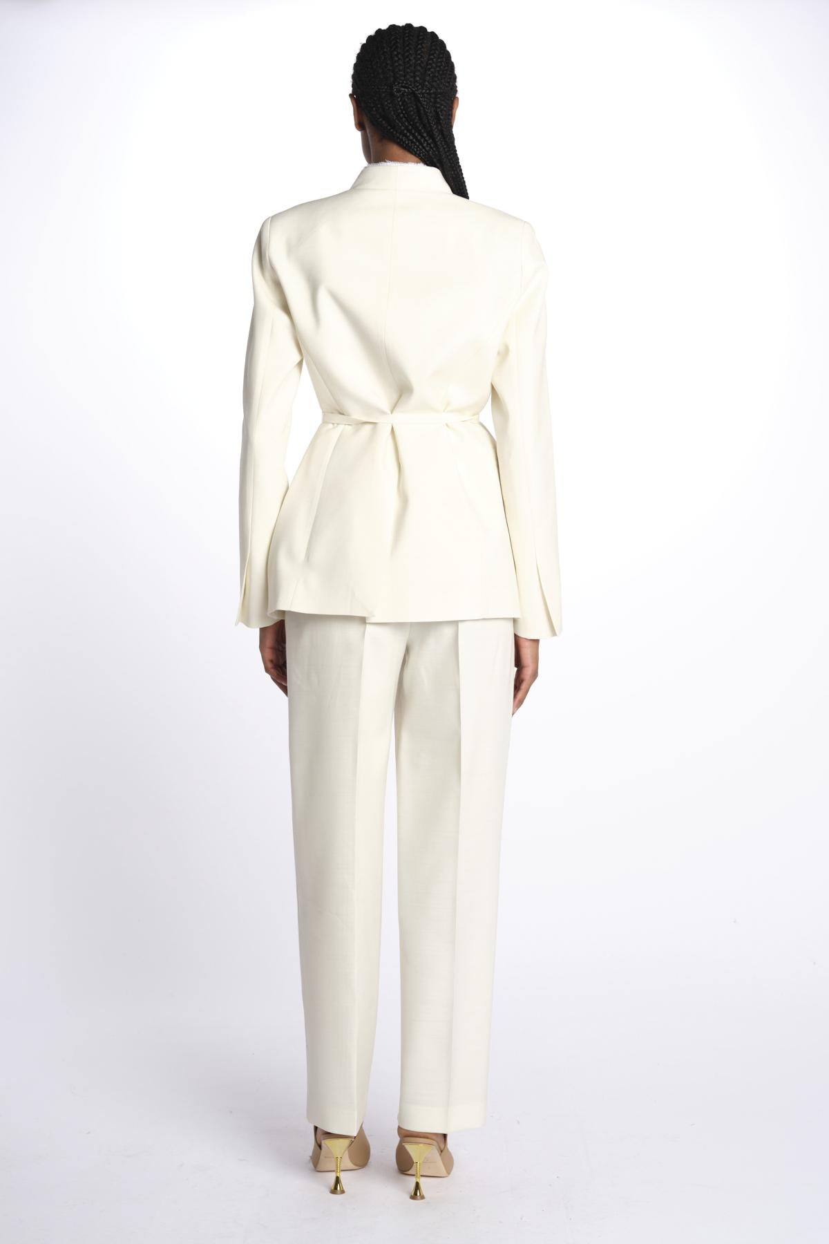 Blazer senza revere 142504 IVORY lvir 