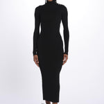 MIREILLE abito in maglia scollo schiena KWDR00179 NERO zadig & voltaire 