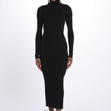 MIREILLE abito in maglia scollo schiena KWDR00179 NERO zadig & voltaire 