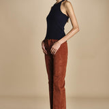 denim skinny cropped LINDY RUSSETED true avenue 