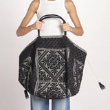 borsa grande SHQ-26E18- BL 08 BLACK le daf 