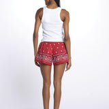 BANDADA SHORT con passamaneria BANDANA SHORT RED orsina 