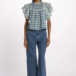 HUDALLA51 camicia  check con maniche a sbuffo HUDALLA51 C1365 bellerose 