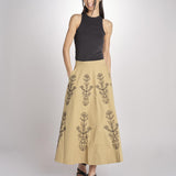 Gonna con ricami MARIA SKIRT MARIA1SKI BEIGE antik batik 