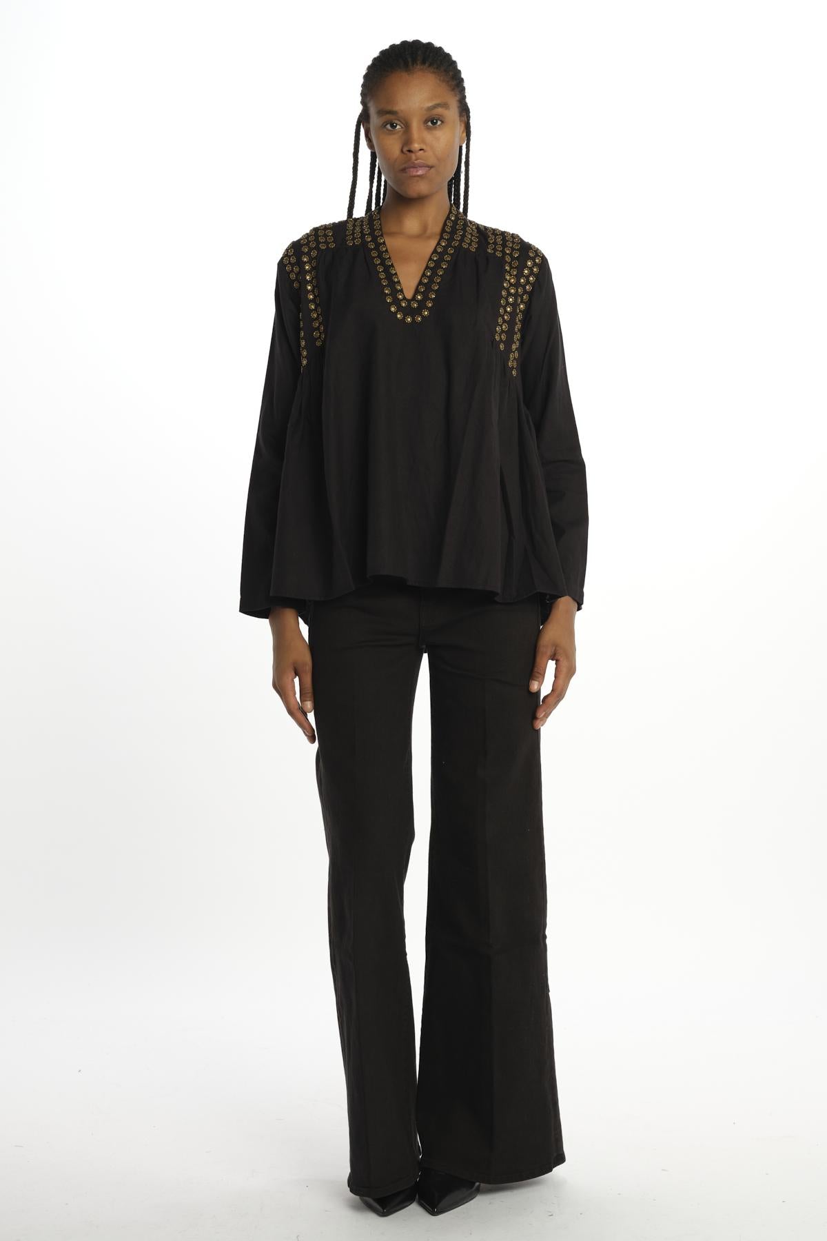  BLING BLOUSE BLACK v de vinster 
