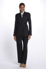 Blazer without lapels