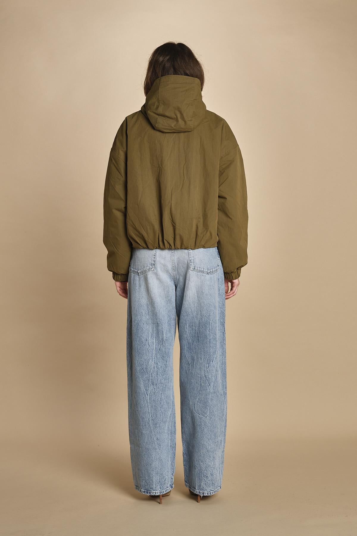 giubbotto in nyloncon interno pelo HERNA MILITARY bellerose 