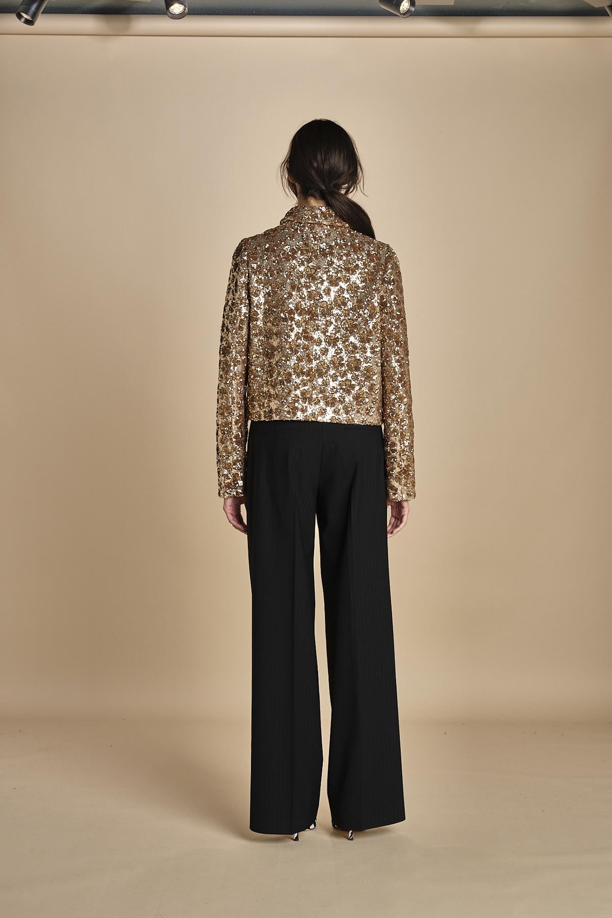 giacca corta in paillettes L0245265 M301 n21 
