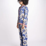 camicia pigiama con stampa a fiori 344132 LUNA BLUE 26067 farm rio 