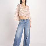 camicia manica lunga con rouches KBL0138 TE0267 kristina ti 