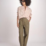 pantalone baloon con pinces PAN0623DALEY KAKI KAK0126S soeur 
