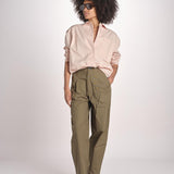 pantalone baloon con pinces PAN0623DALEY KAKI KAK0126S soeur 