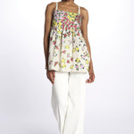 Top fiori ricamati 1FW 42 BEIGE payal pratap 