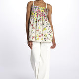 Top fiori ricamati 1FW 42 BEIGE payal pratap 