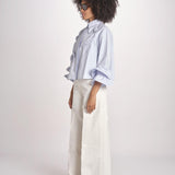 camicia con fiori applicati SIENA WINDSURFER BLU scarlett poppies 